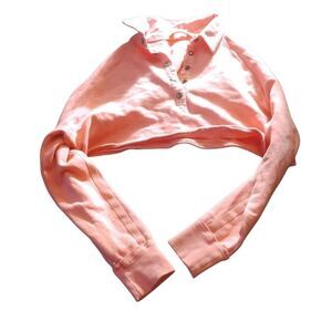 FP Movement by Free People Light Pink Cropped Sweatshirt